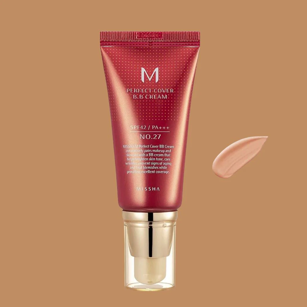 Missha M Perfect Cover Bb Cream No.27 Honey Beige For Medium/Tan Skin Spf 42 Pa +++
